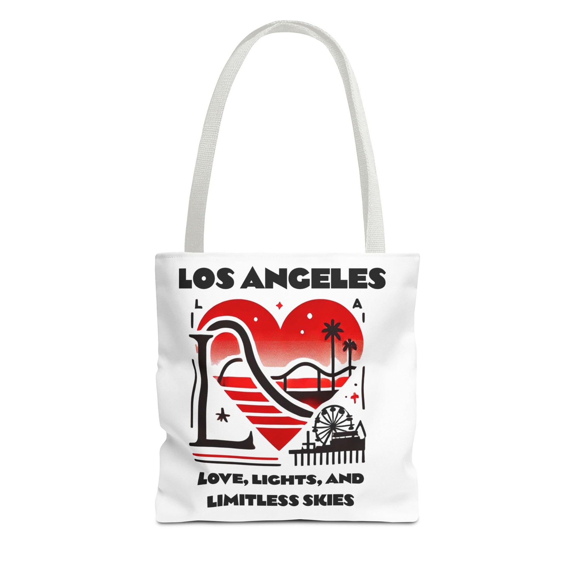 Los Angeles Love Tote Bag | AOP Beach Bag, Shopping Tote, Travel Bag, Eco-Friendly Gift, California Souvenir