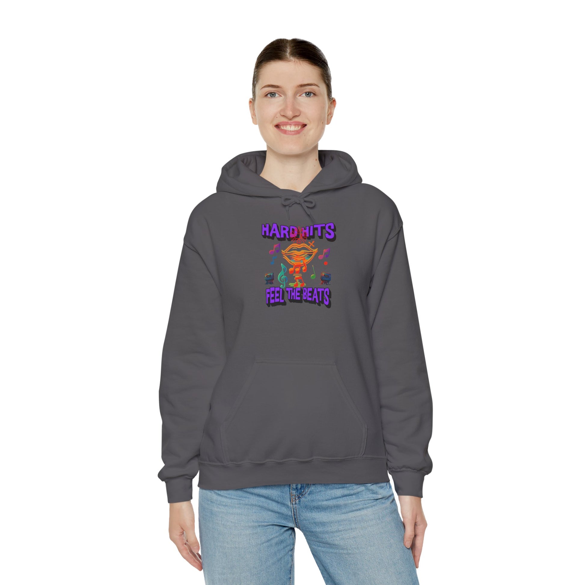 Music Vibes Hooded Sweatshirt - Feel the Beats, Unisex Hoodie, Comfortable Sweatshirt, Perfect Gift for Music Lovers, Casual Wear