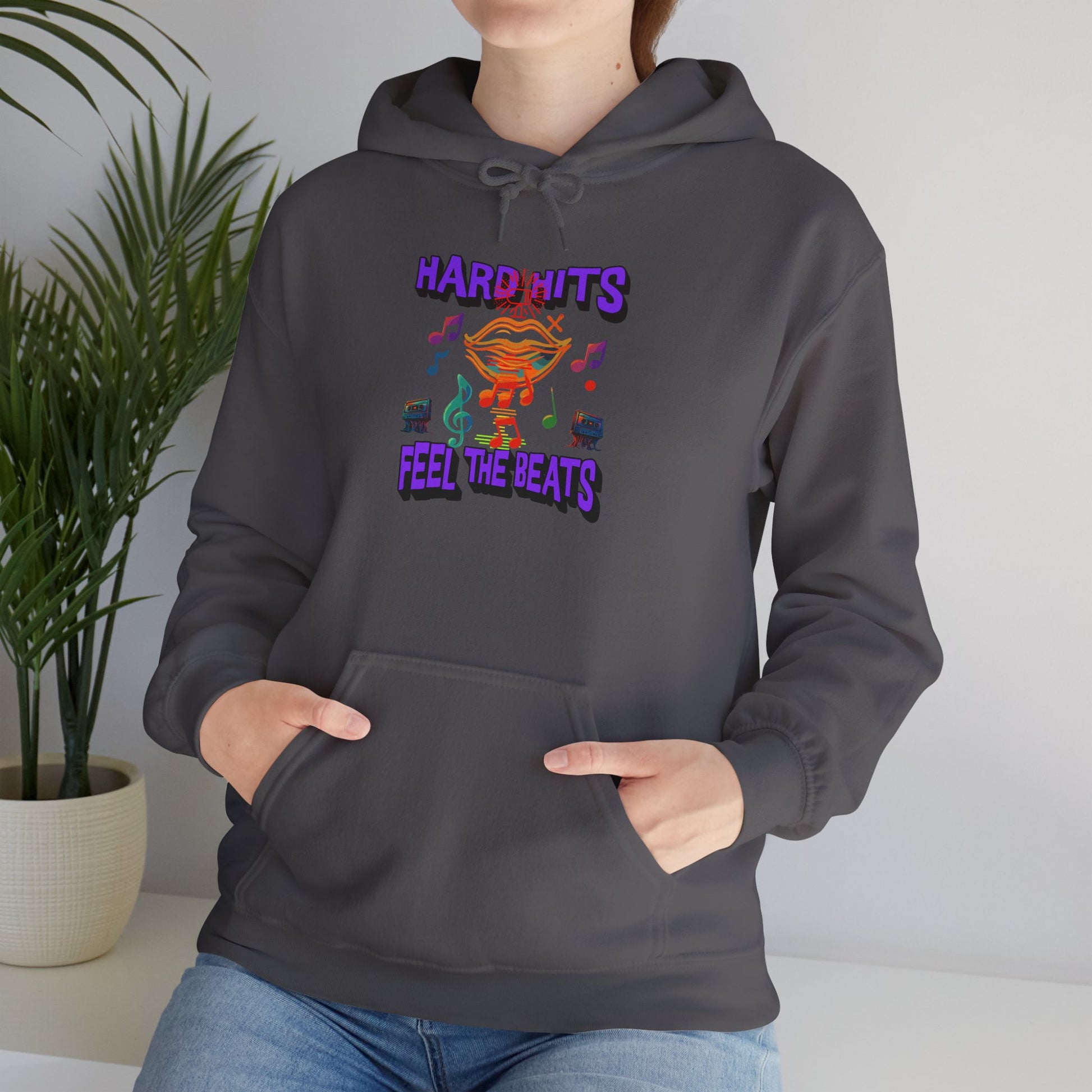 Music Vibes Hooded Sweatshirt - Feel the Beats, Unisex Hoodie, Comfortable Sweatshirt, Perfect Gift for Music Lovers, Casual Wear