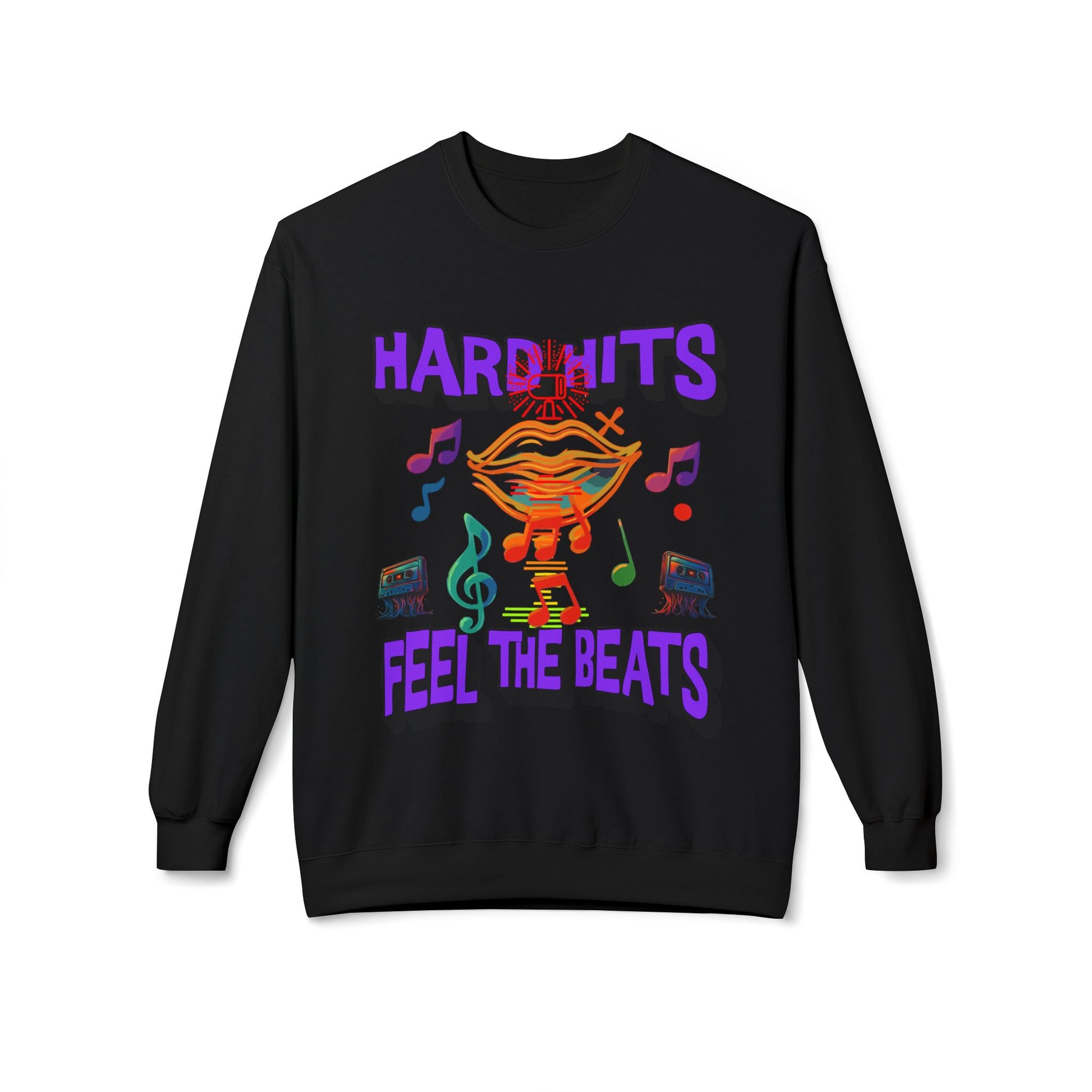 Vibrant Music Sweatshirt - Unisex Midweight Crewneck, Perfect for Music Lovers, Concerts, and Casual Outings, Gift for Musicians, [...]