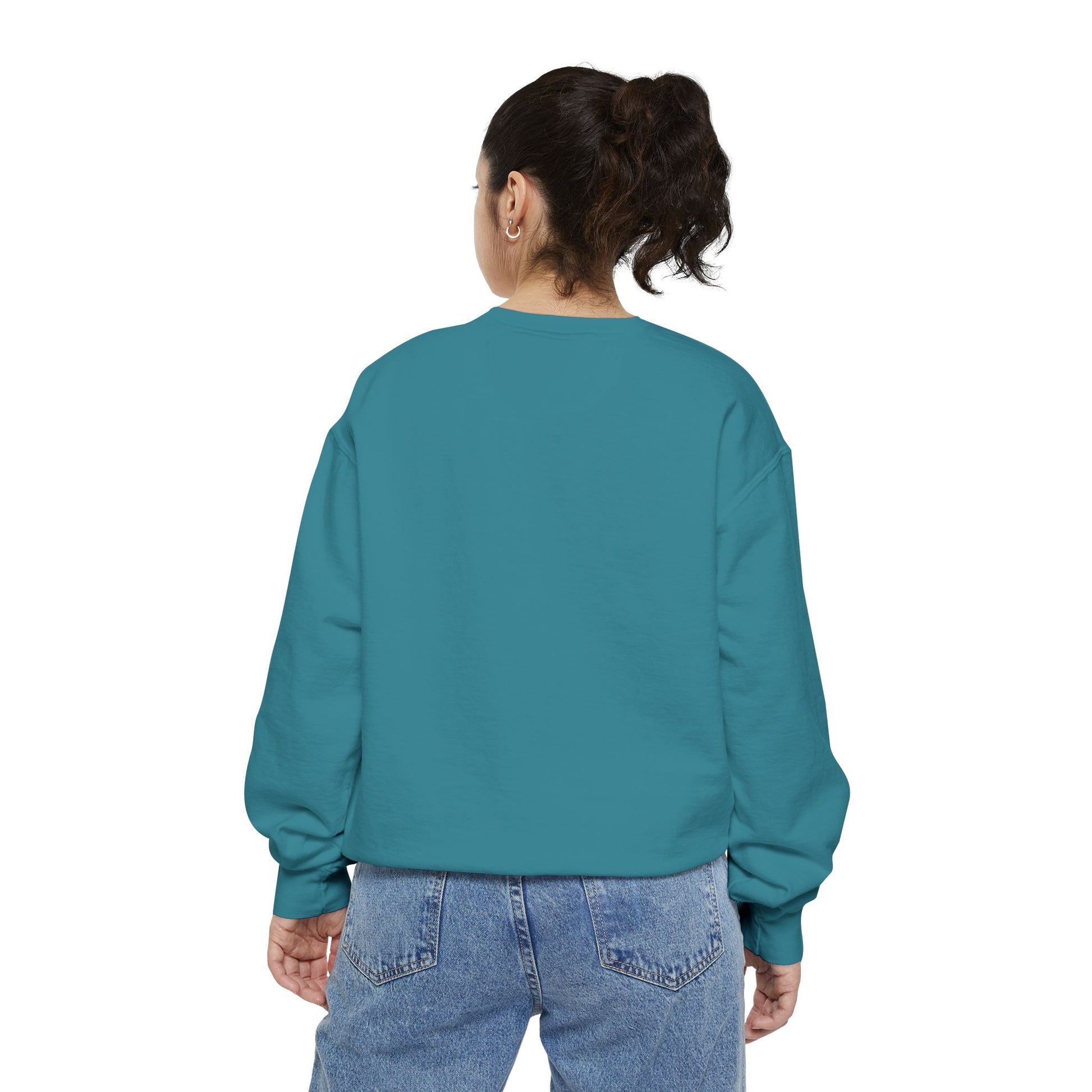 Layer up. Speak loud. Be seen in this Garment-Dyed Sweatshirt: Dancing is Art Unfiltered Moves