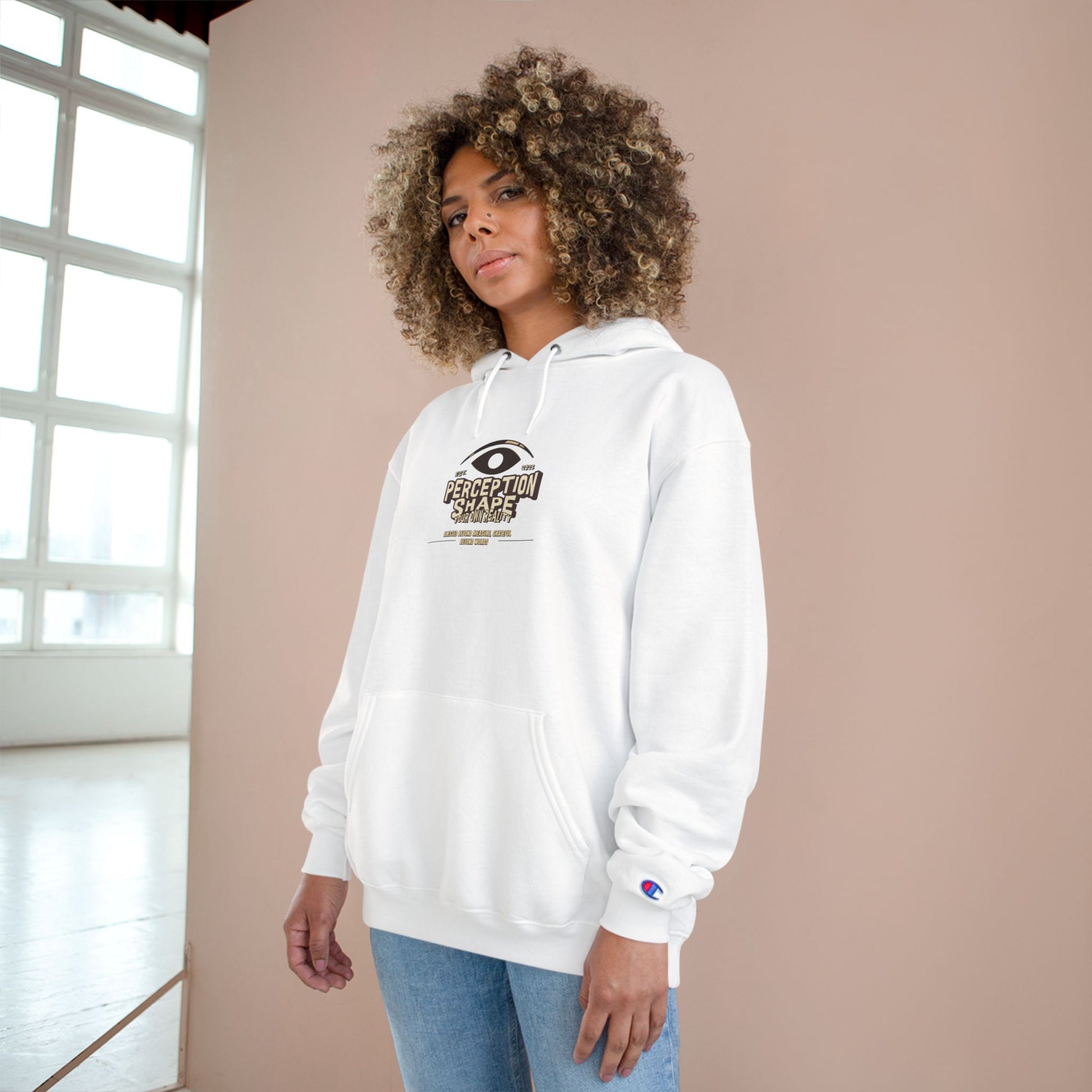 Champion Hoodie with 'Perception Share' Design - Cozy Hoodie for Casual Wear, Gift Ideas, Streetwear, Unique Fashion, Perfect for [...]