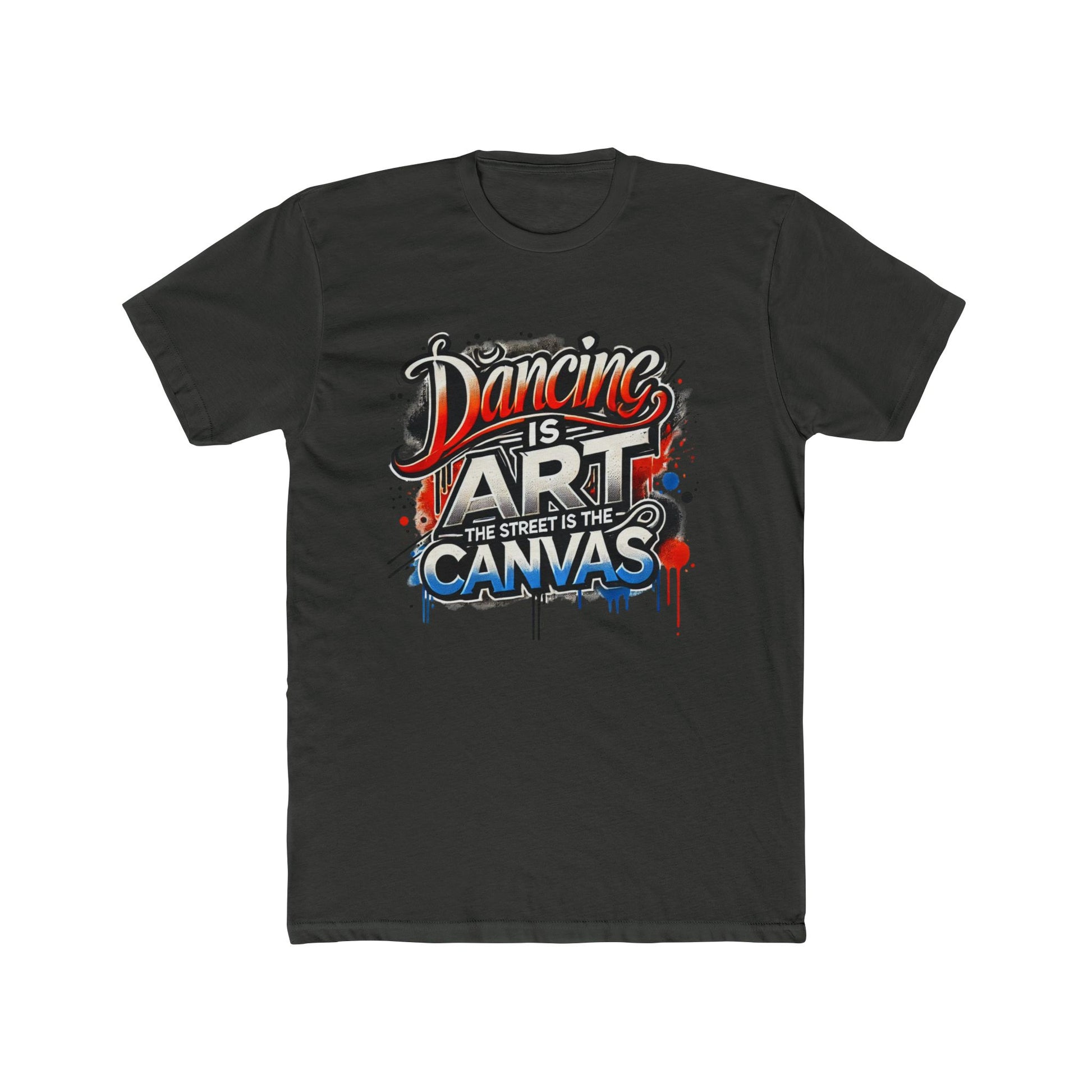 Dancing is Art Unisex Cotton Crew Tee - Comfortable Streetwear, Gift for Dancers, Inspirational Tee, Art Lover Apparel, Casual Outfit