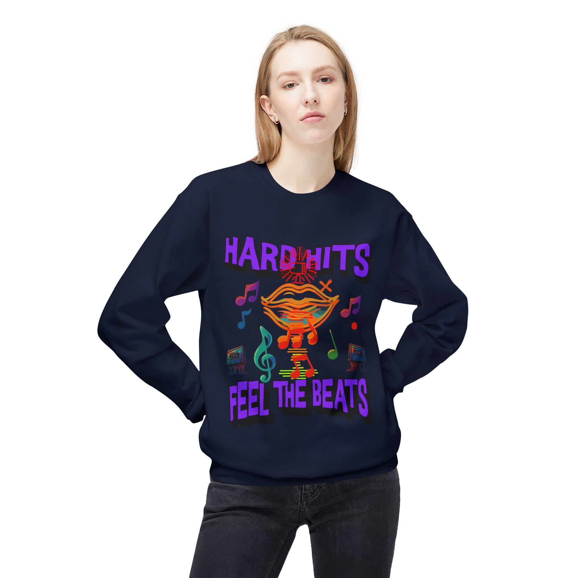 Vibrant Music Sweatshirt - Unisex Midweight Crewneck, Perfect for Music Lovers, Concerts, and Casual Outings, Gift for Musicians, [...]