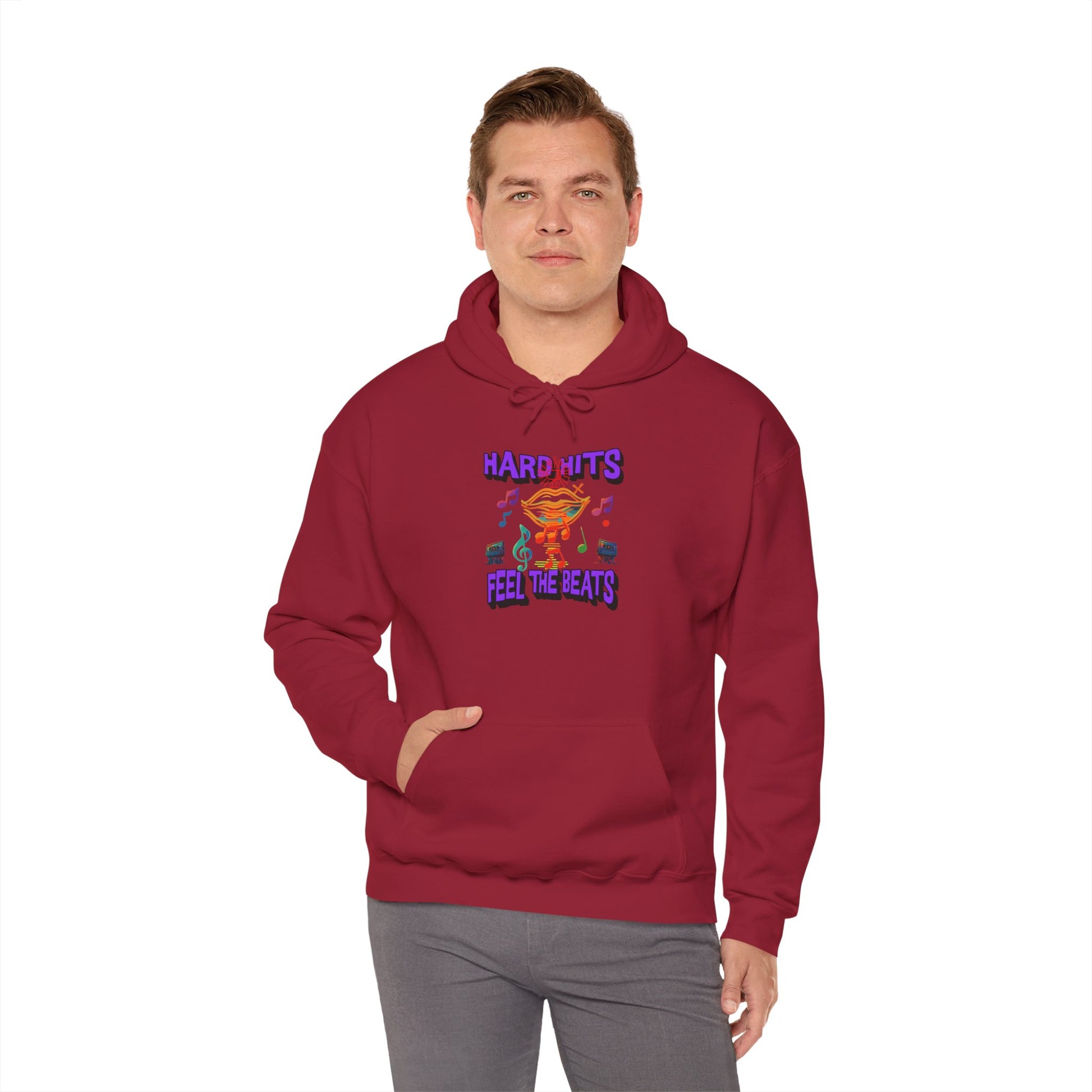 Music Vibes Hooded Sweatshirt - Feel the Beats, Unisex Hoodie, Comfortable Sweatshirt, Perfect Gift for Music Lovers, Casual Wear