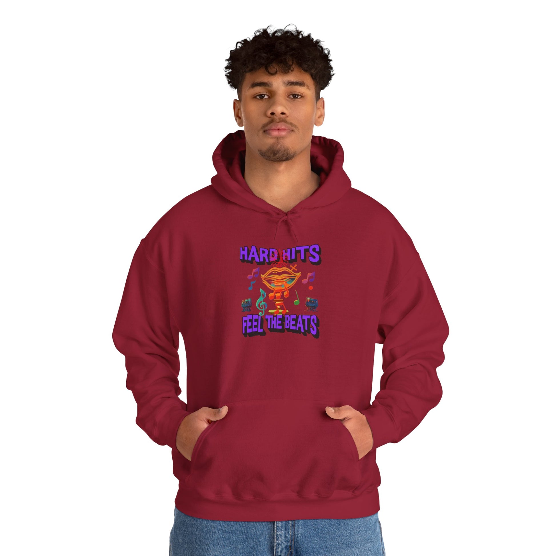 Music Vibes Hooded Sweatshirt - Feel the Beats, Unisex Hoodie, Comfortable Sweatshirt, Perfect Gift for Music Lovers, Casual Wear