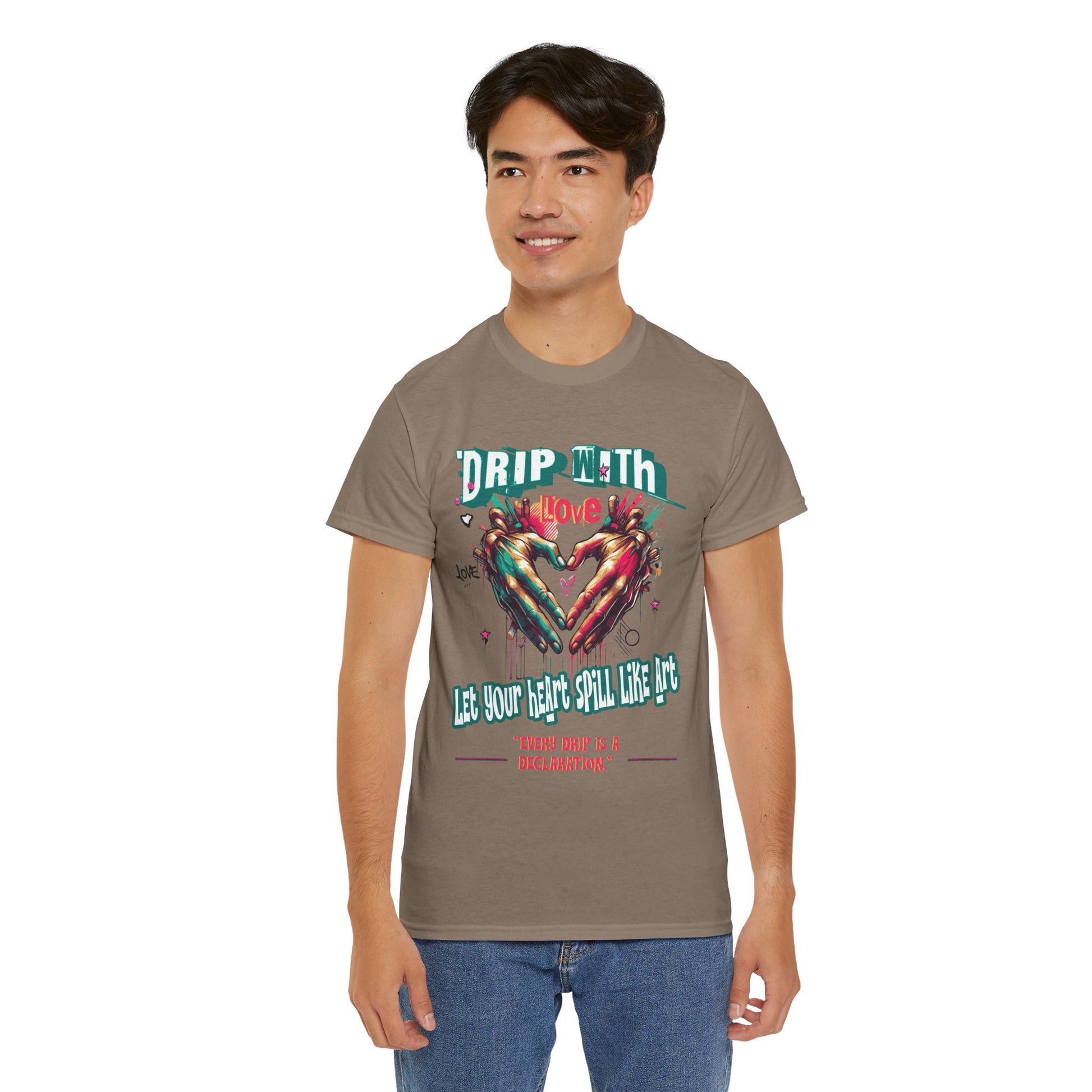 Graphic Tee: DRIP WITH Love Streetwear Design