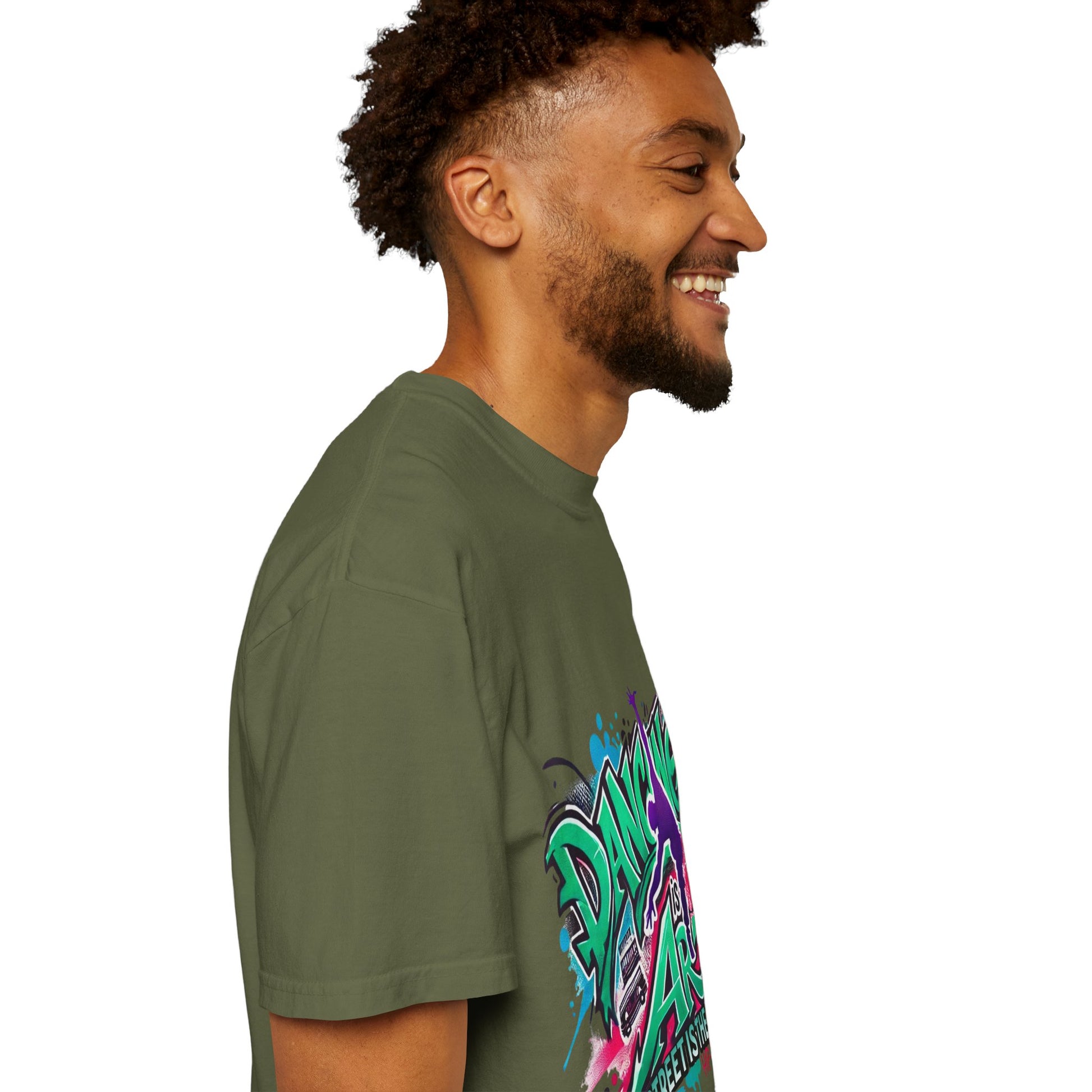 Artistic Dance T-Shirt, Urban Dance Tee, Street Art Apparel, Gift for Dancers, Graffiti Shirt, Colorful Expression Tee