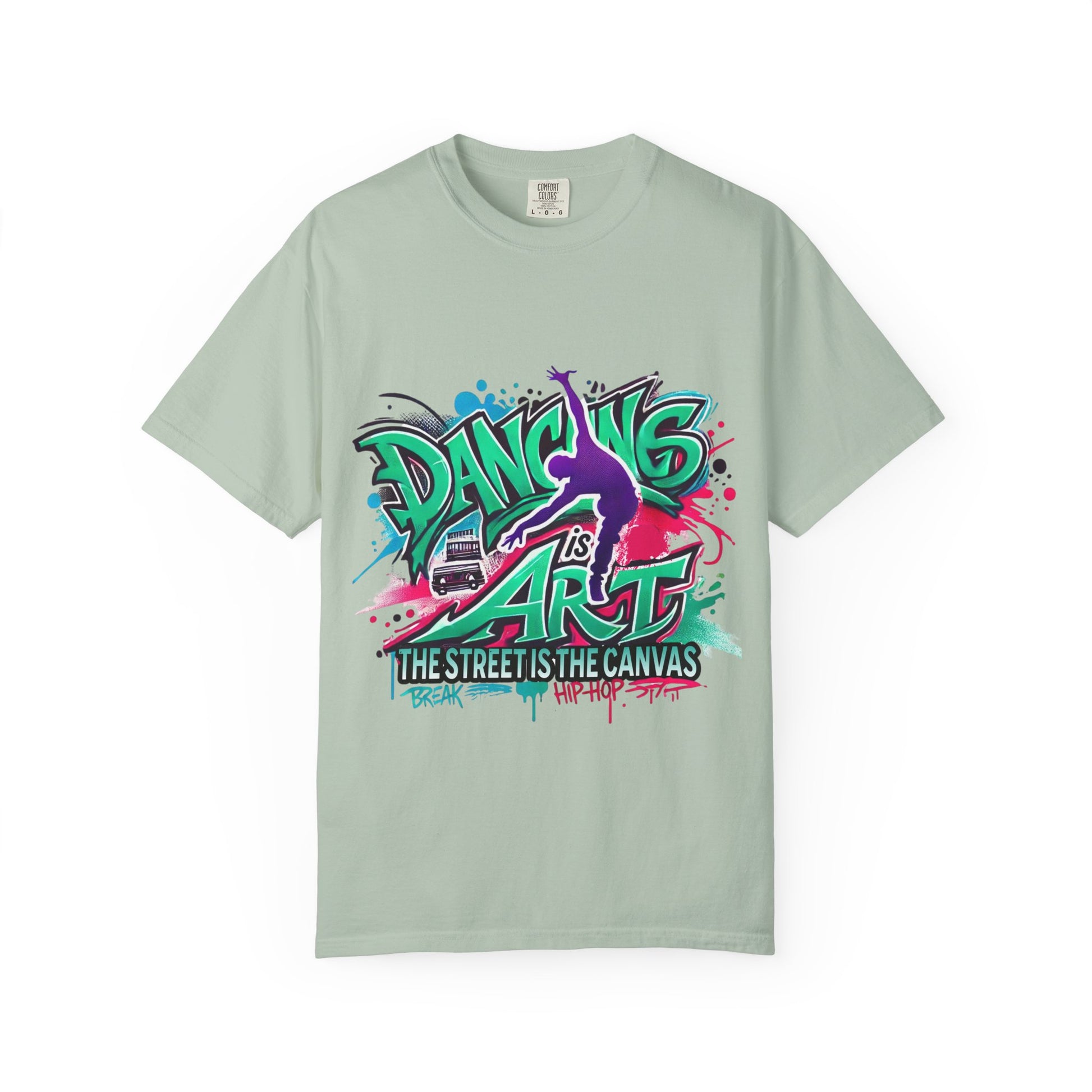 Artistic Dance T-Shirt, Urban Dance Tee, Street Art Apparel, Gift for Dancers, Graffiti Shirt, Colorful Expression Tee