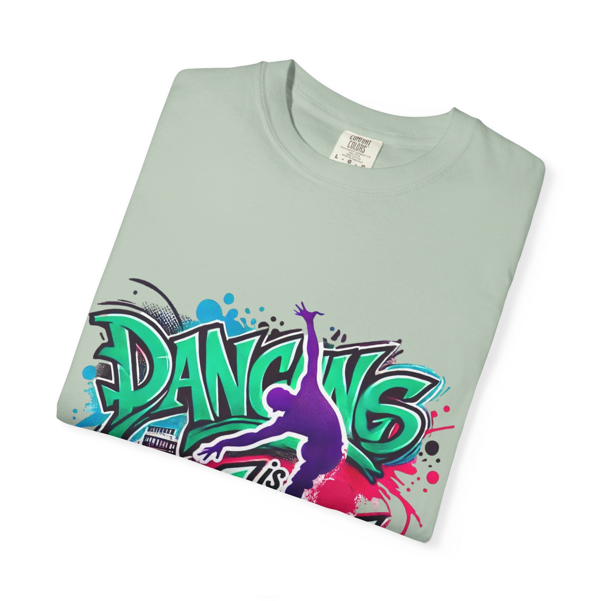 Artistic Dance T-Shirt, Urban Dance Tee, Street Art Apparel, Gift for Dancers, Graffiti Shirt, Colorful Expression Tee