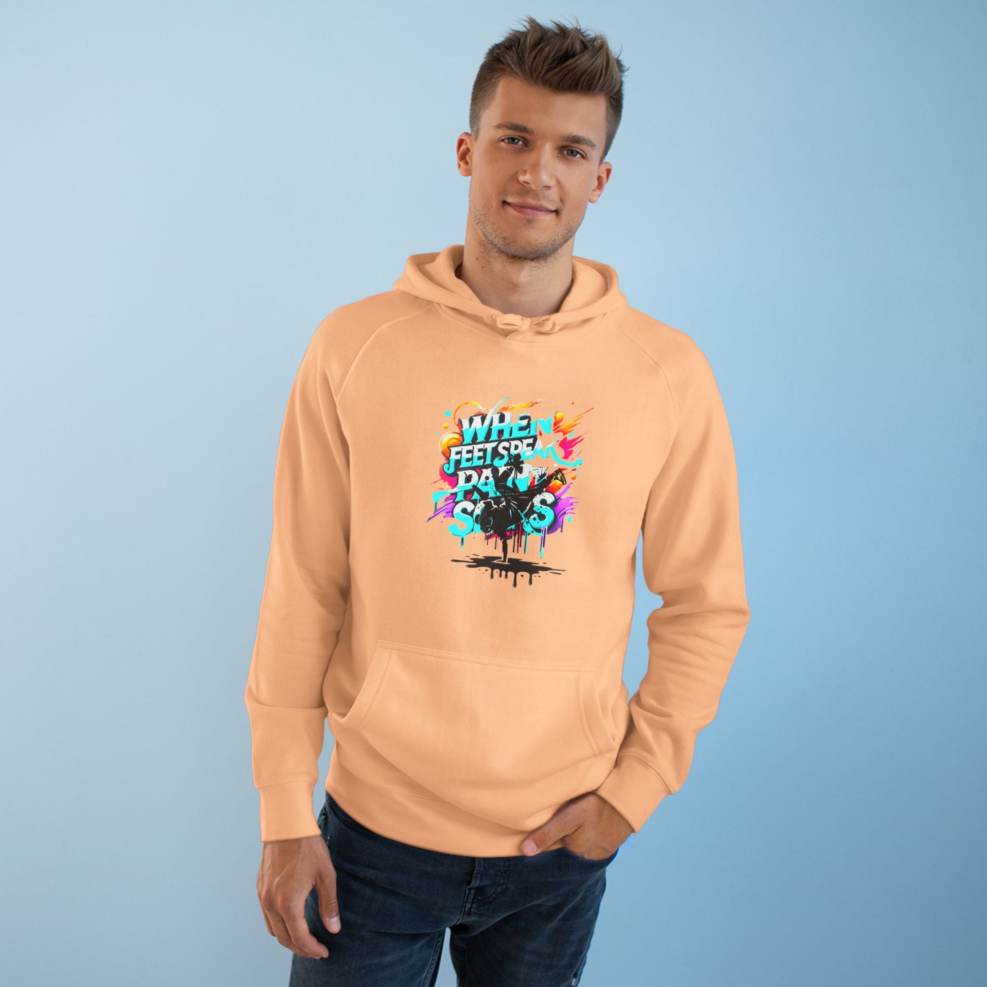 Urban Expression Graffiti Hoodie - When Feet Speak, Paint Soars Hoodie.
