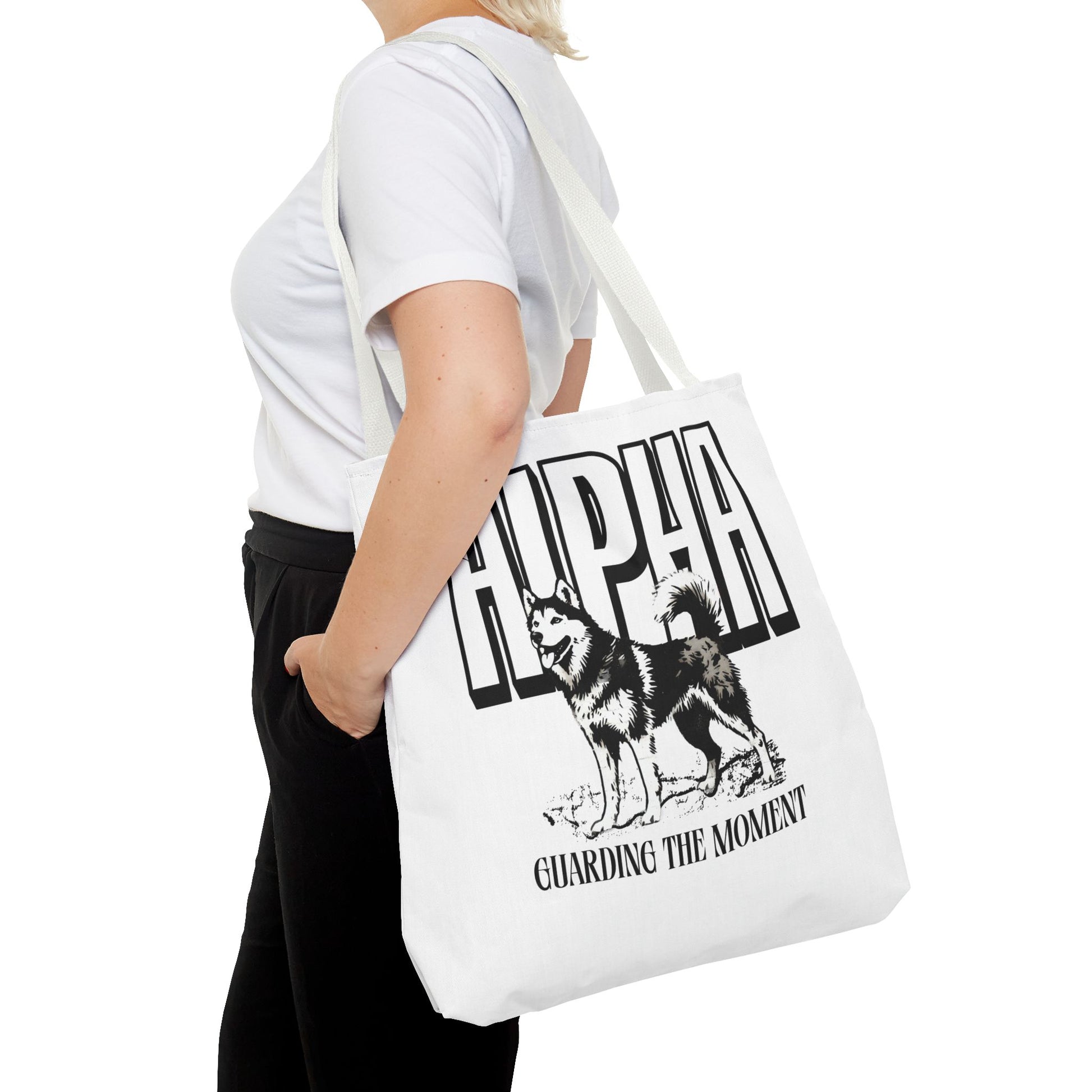 Alpha Dog Tote Bag - Unique Carryall for Dog Lovers, Gift for Pet Owners, Stylish Reusable Bag, Daily Use, Eco-Friendly Shopping