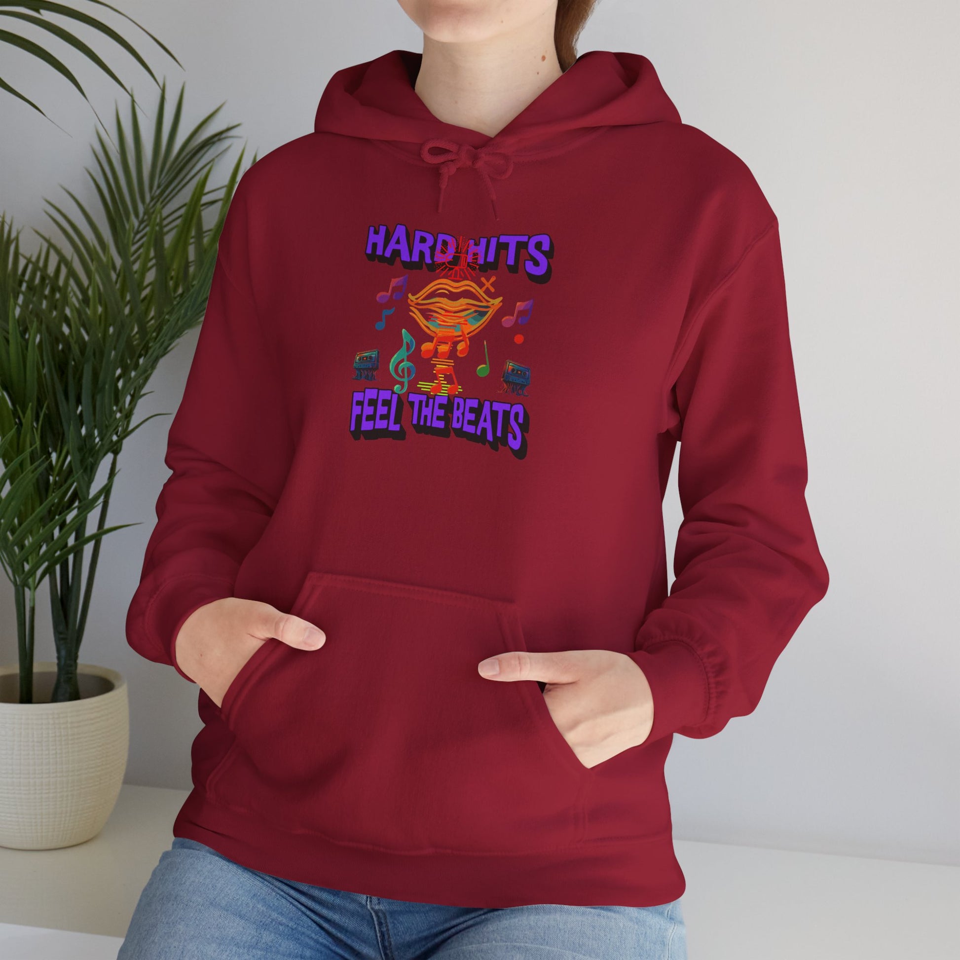 Music Vibes Hooded Sweatshirt - Feel the Beats, Unisex Hoodie, Comfortable Sweatshirt, Perfect Gift for Music Lovers, Casual Wear