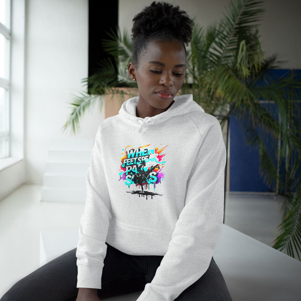 Urban Expression Graffiti Hoodie - When Feet Speak, Paint Soars Hoodie.