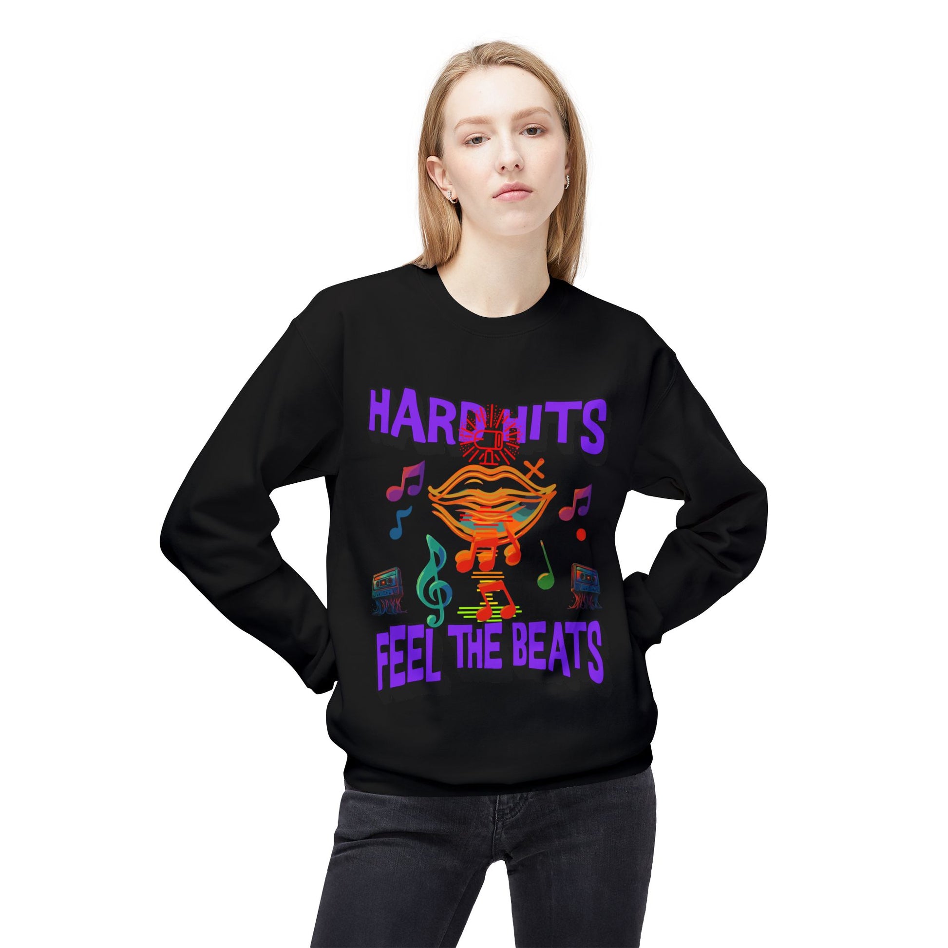 Vibrant Music Sweatshirt - Unisex Midweight Crewneck, Perfect for Music Lovers, Concerts, and Casual Outings, Gift for Musicians, [...]