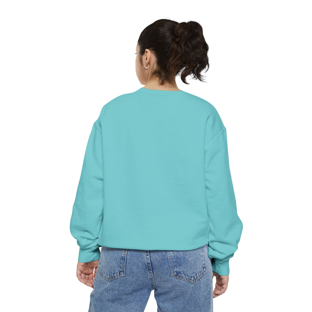 Garment-Dyed Sweatshirt - 'Blind to Reality' Statement Sweatshirt, Cozy Casual Wear, Motivational Gift, Unisex Apparel, [...]