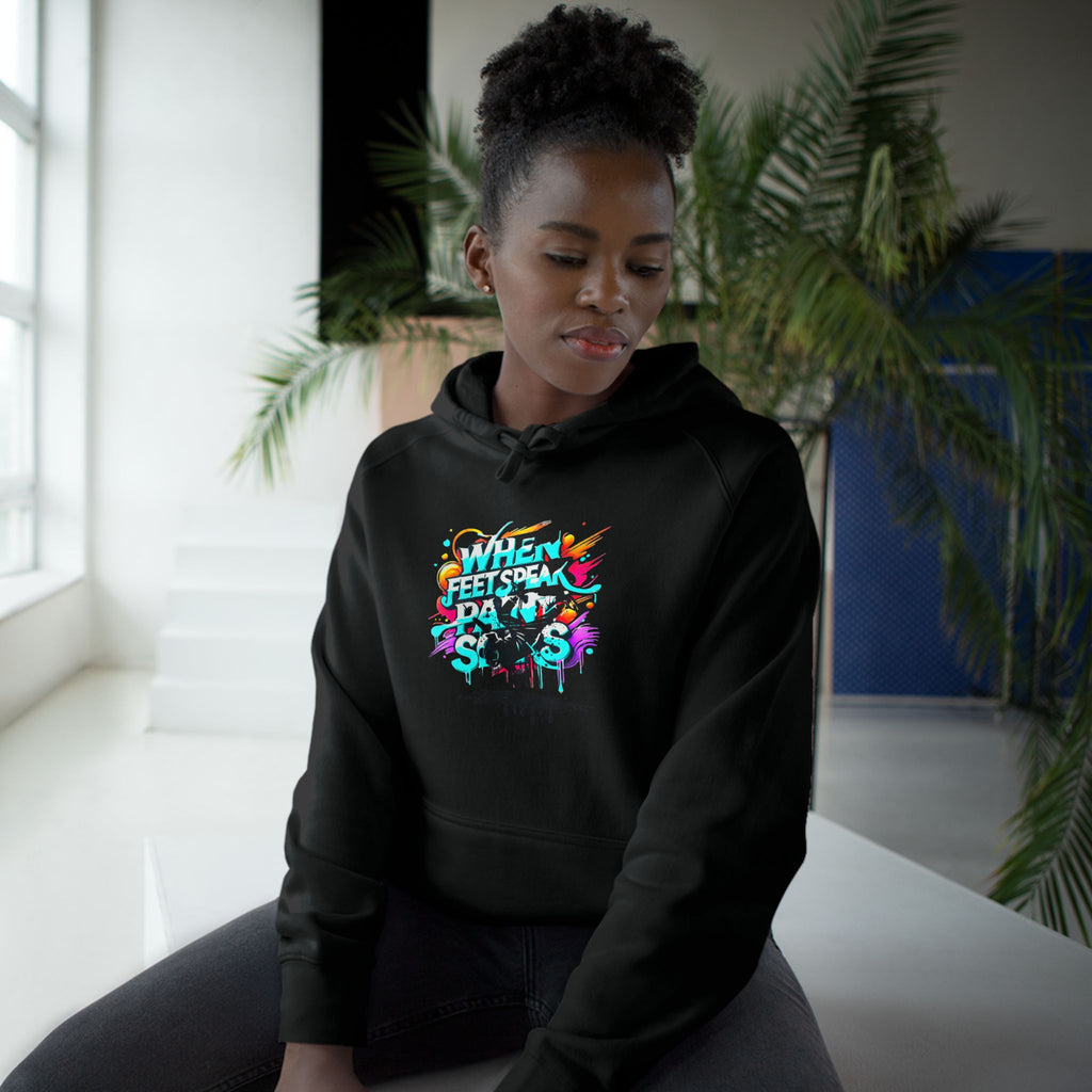 Urban Expression Graffiti Hoodie - When Feet Speak, Paint Soars Hoodie.