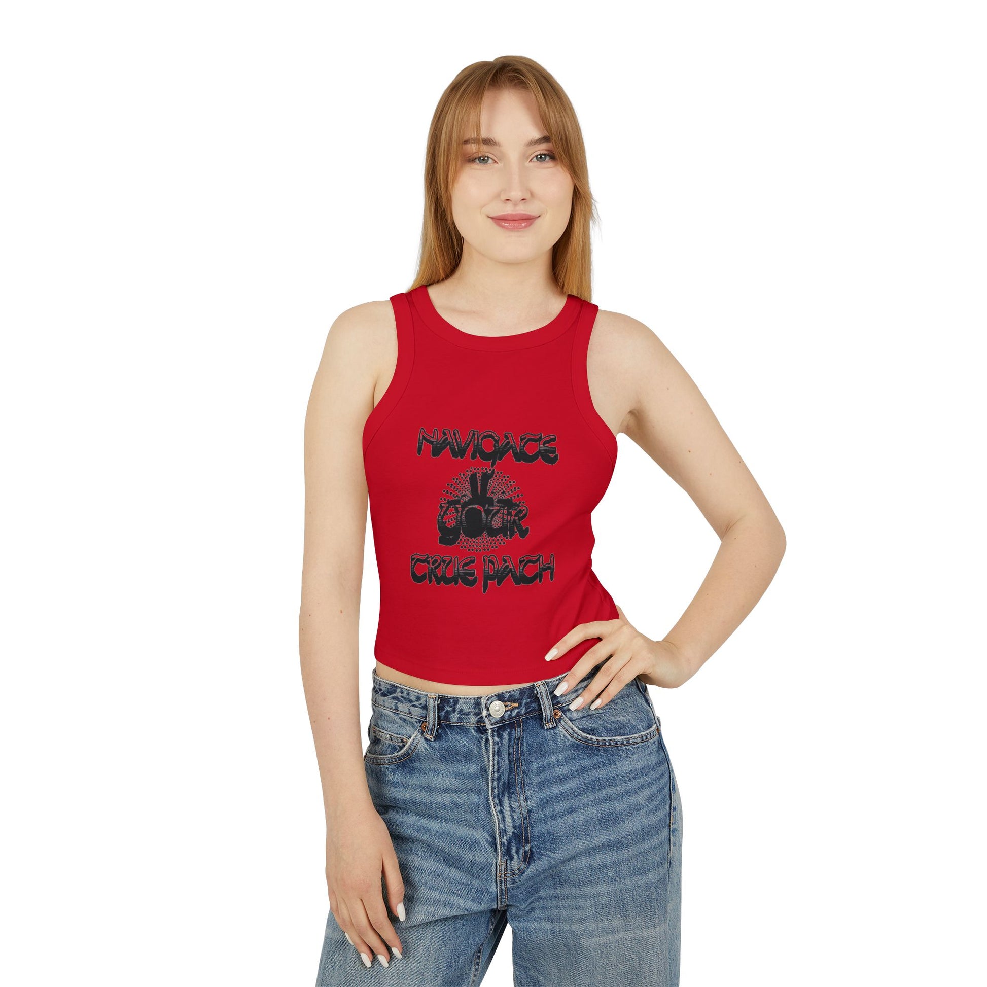 Chic Women’s Crop Tank Top with Graphic Design, Summer Essentials, Casual Wear, Festival Outfit, Gift for Her