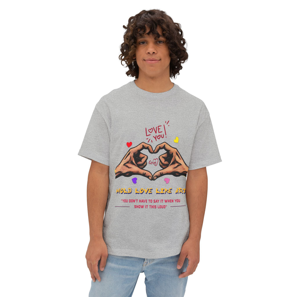 Unisex Oversized Boxy Tee - Love Life Art, Casual Wear, Gifts for Her, Art Apparel, Everyday Comfort Shirt