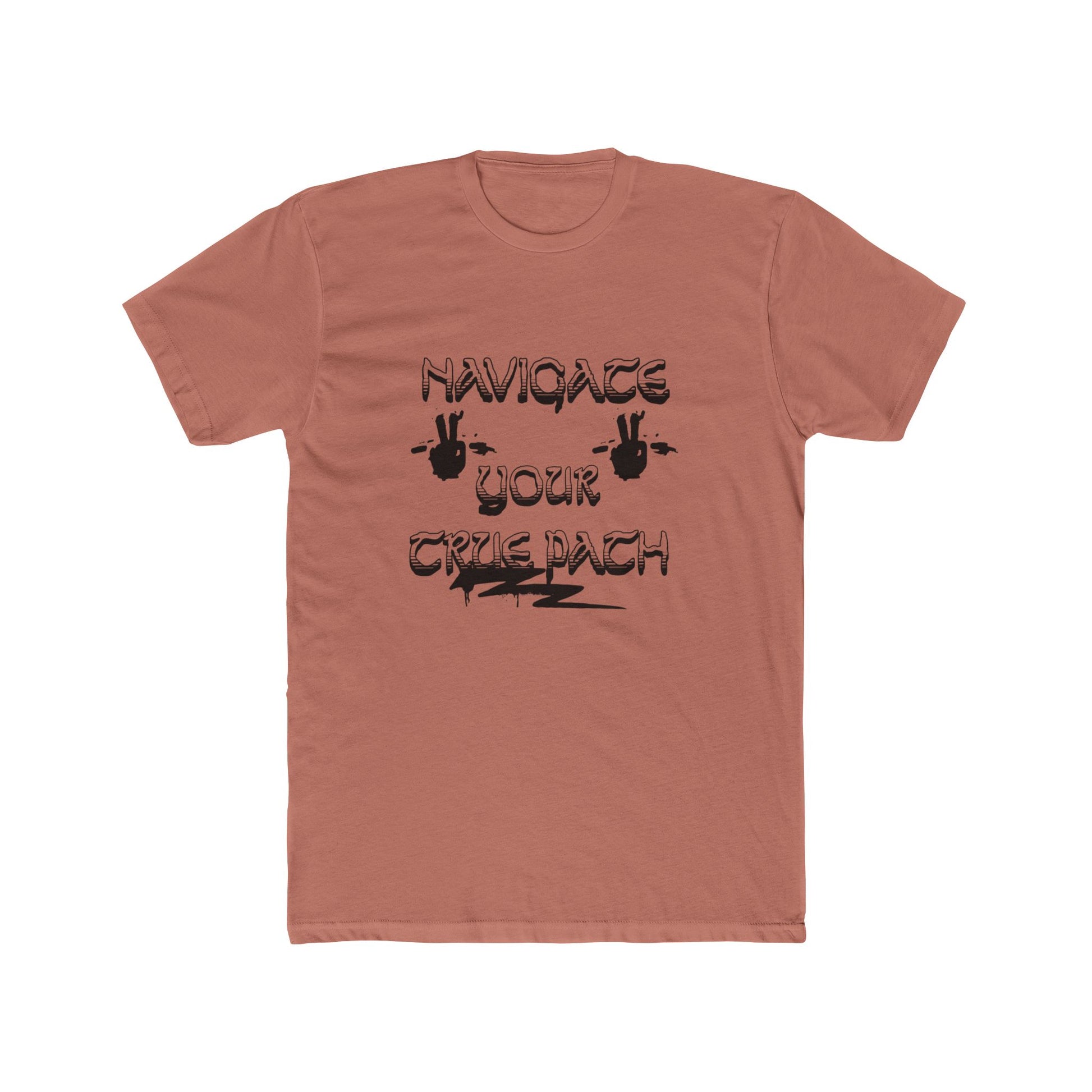 Navigating Your True Path Unisex Cotton Crew Tee, Funny T-Shirt, Gift for Friends, Casual Wear, Quirky Outfit, Everyday Style