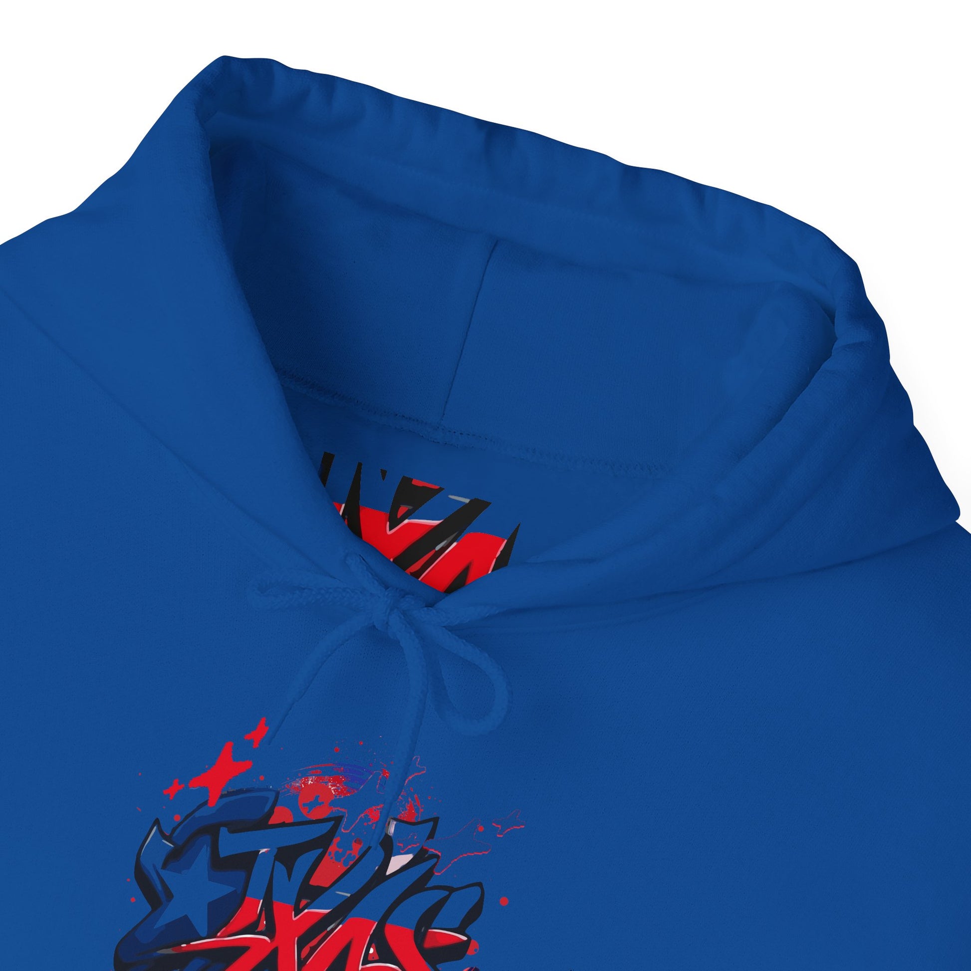 Patriotic Graffiti Hoodie, Cozy Sweatshirt for Casual Wear, Perfect Gift for July 4th, Stylish Streetwear, Unisex Fashion