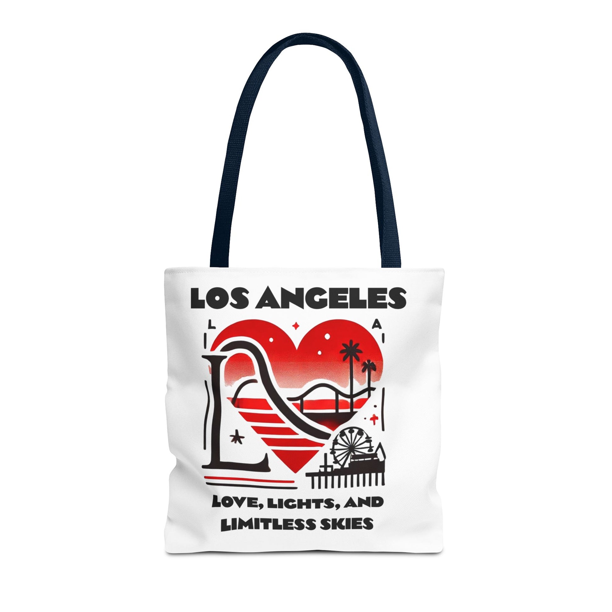 Los Angeles Love Tote Bag | AOP Beach Bag, Shopping Tote, Travel Bag, Eco-Friendly Gift, California Souvenir