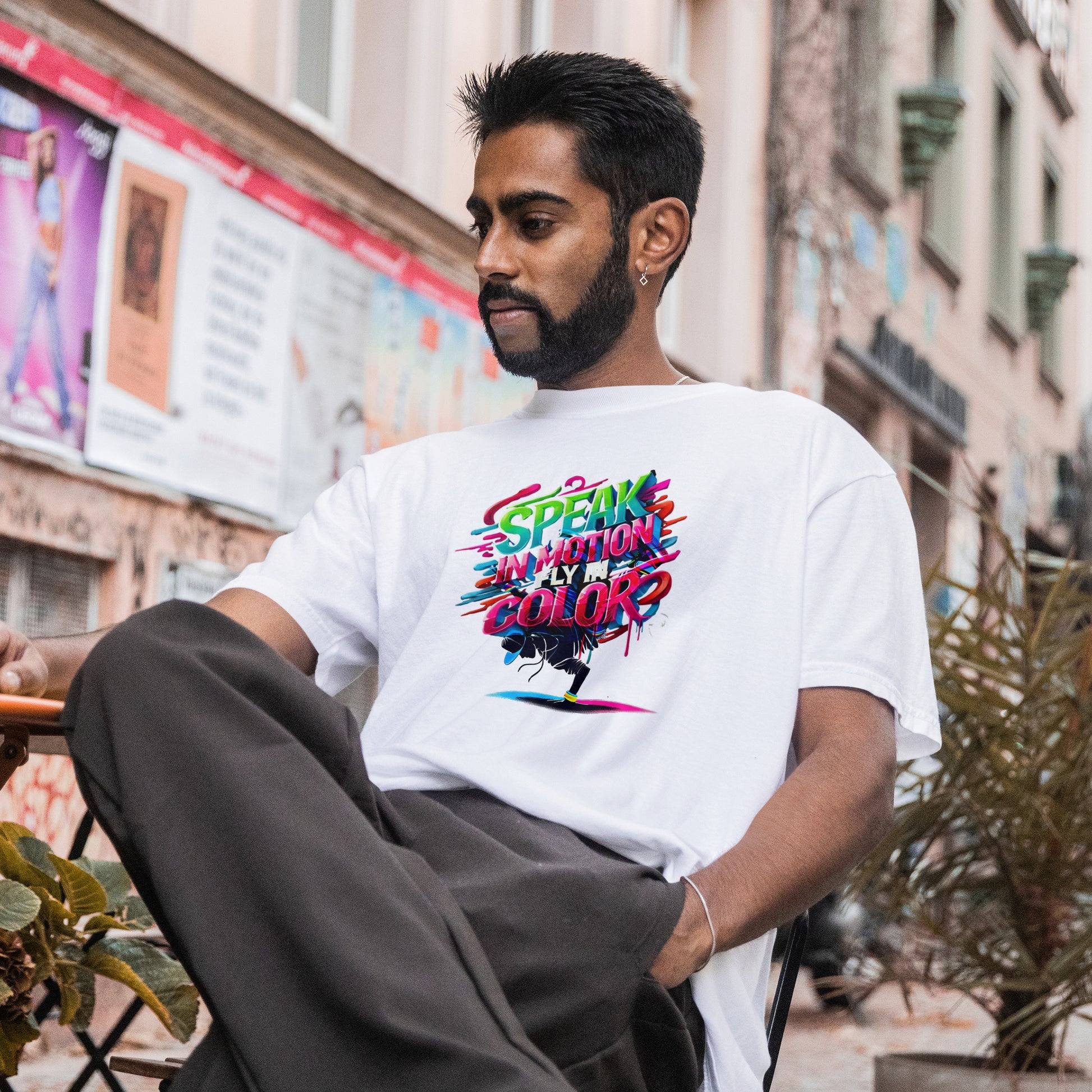 Canvas Crew Graffiti T-Shirt - Urban Art Wear, Vibrant Design with Energetic Style