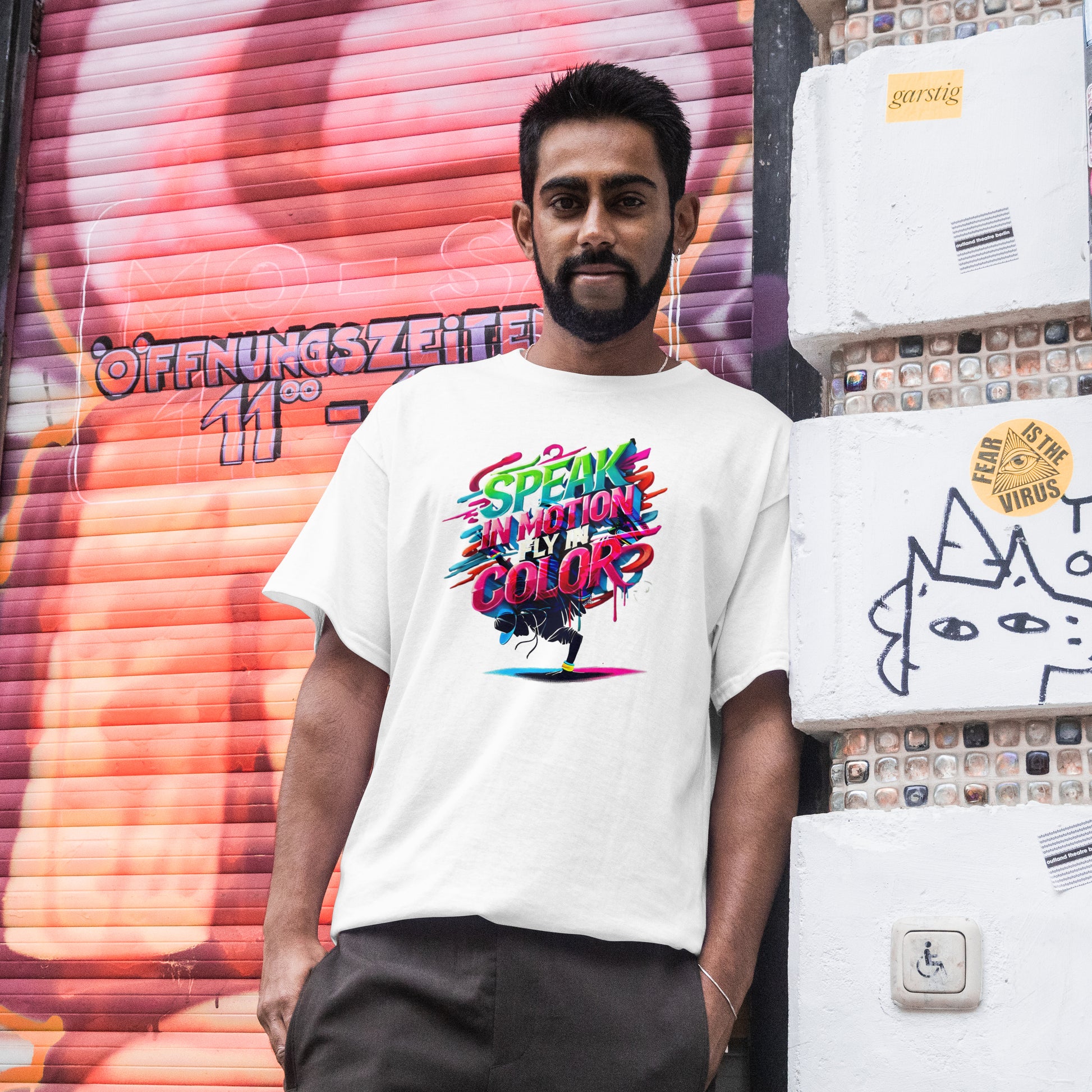 Canvas Crew Graffiti T-Shirt - Urban Art Wear, Vibrant Design with Energetic Style