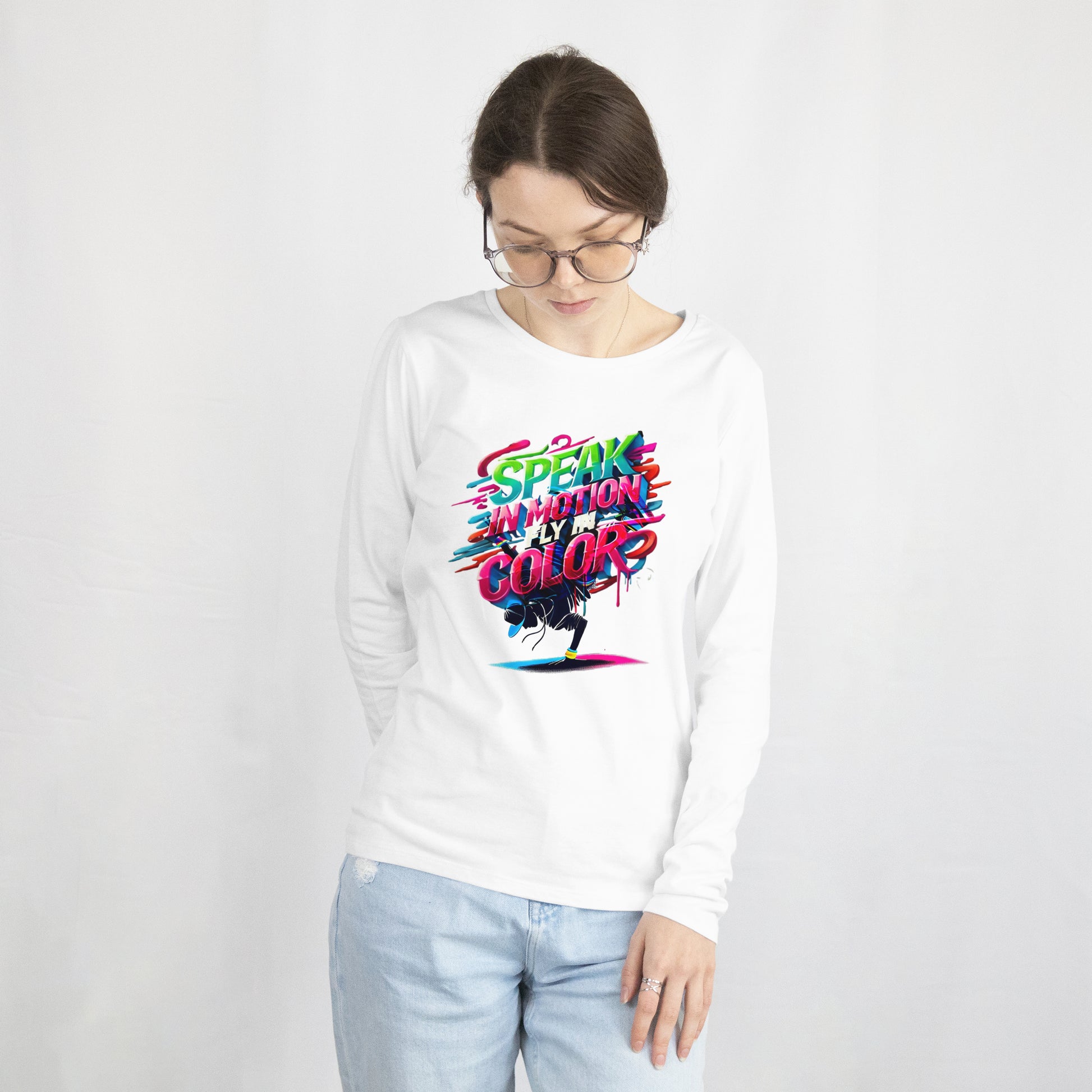 Electric Silence Sweatshirt - Urban Art Wear, Vibrant Design with Energetic Style