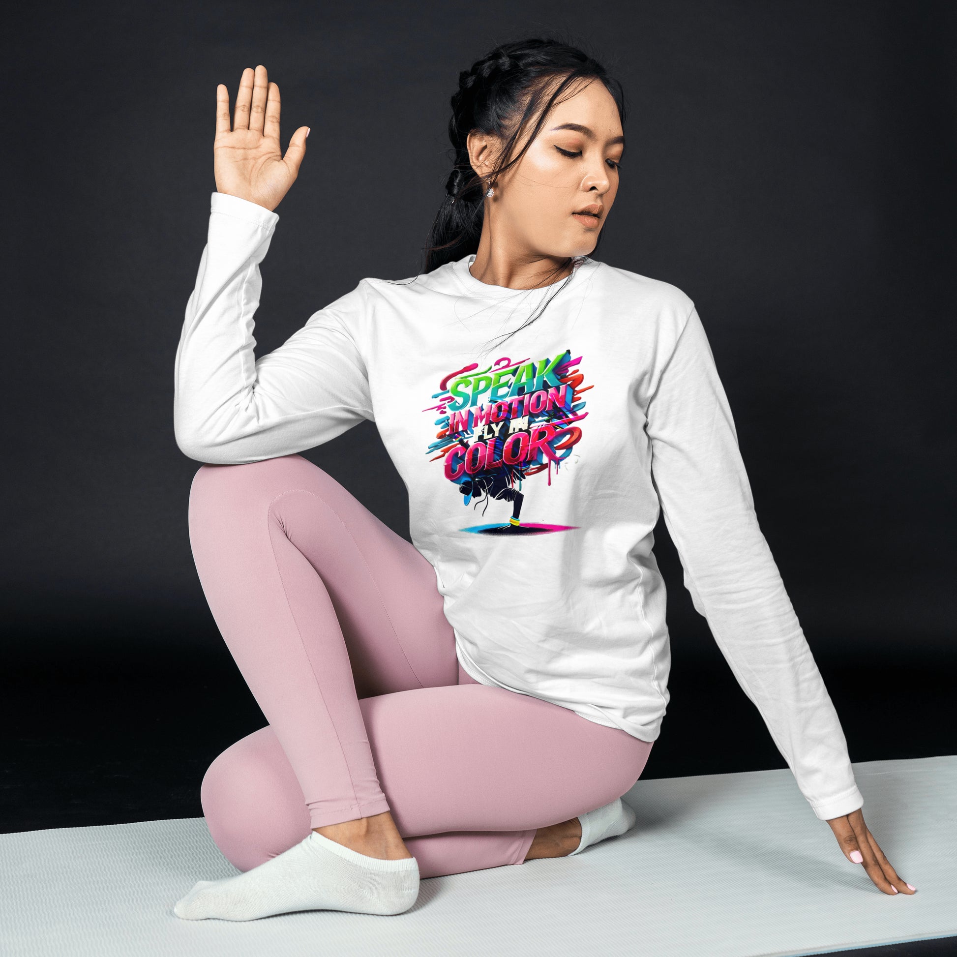 Electric Silence Sweatshirt - Urban Art Wear, Vibrant Design with Energetic Style