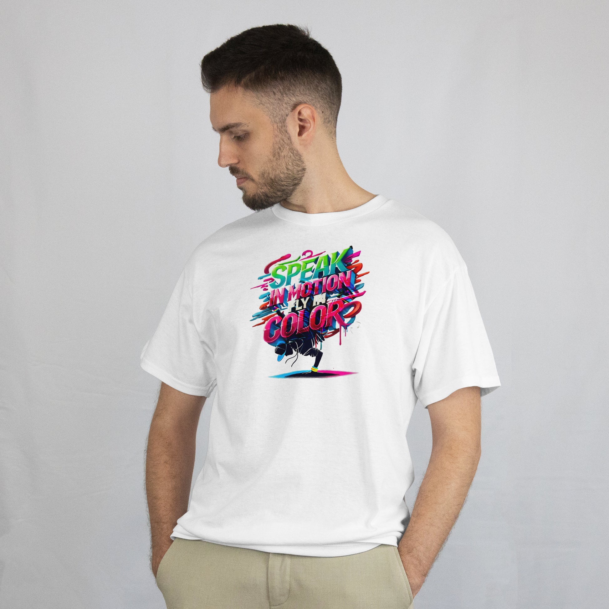 Canvas Crew Graffiti T-Shirt - Urban Art Wear, Vibrant Design with Energetic Style