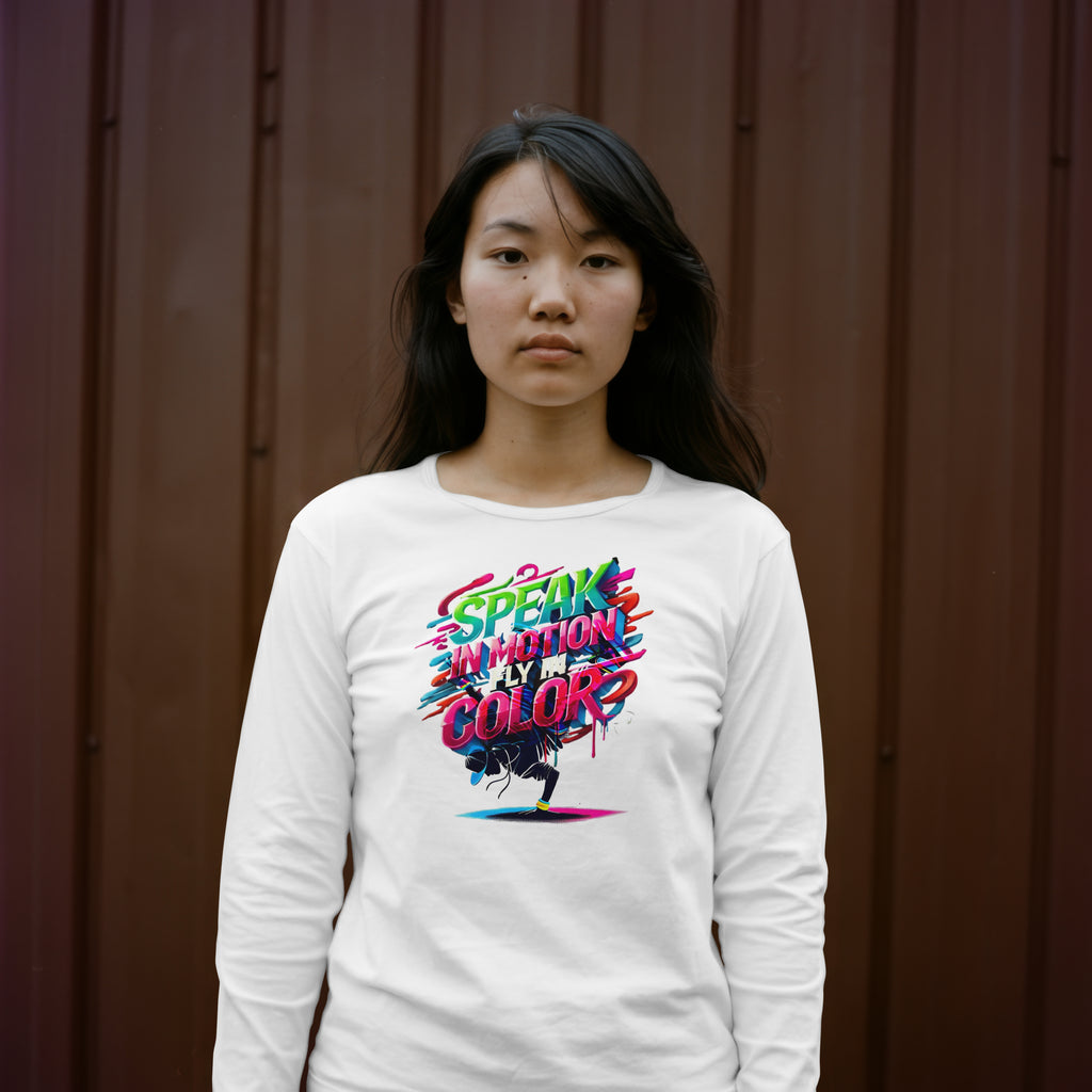 Electric Silence Sweatshirt - Urban Art Wear, Vibrant Design with Energetic Style