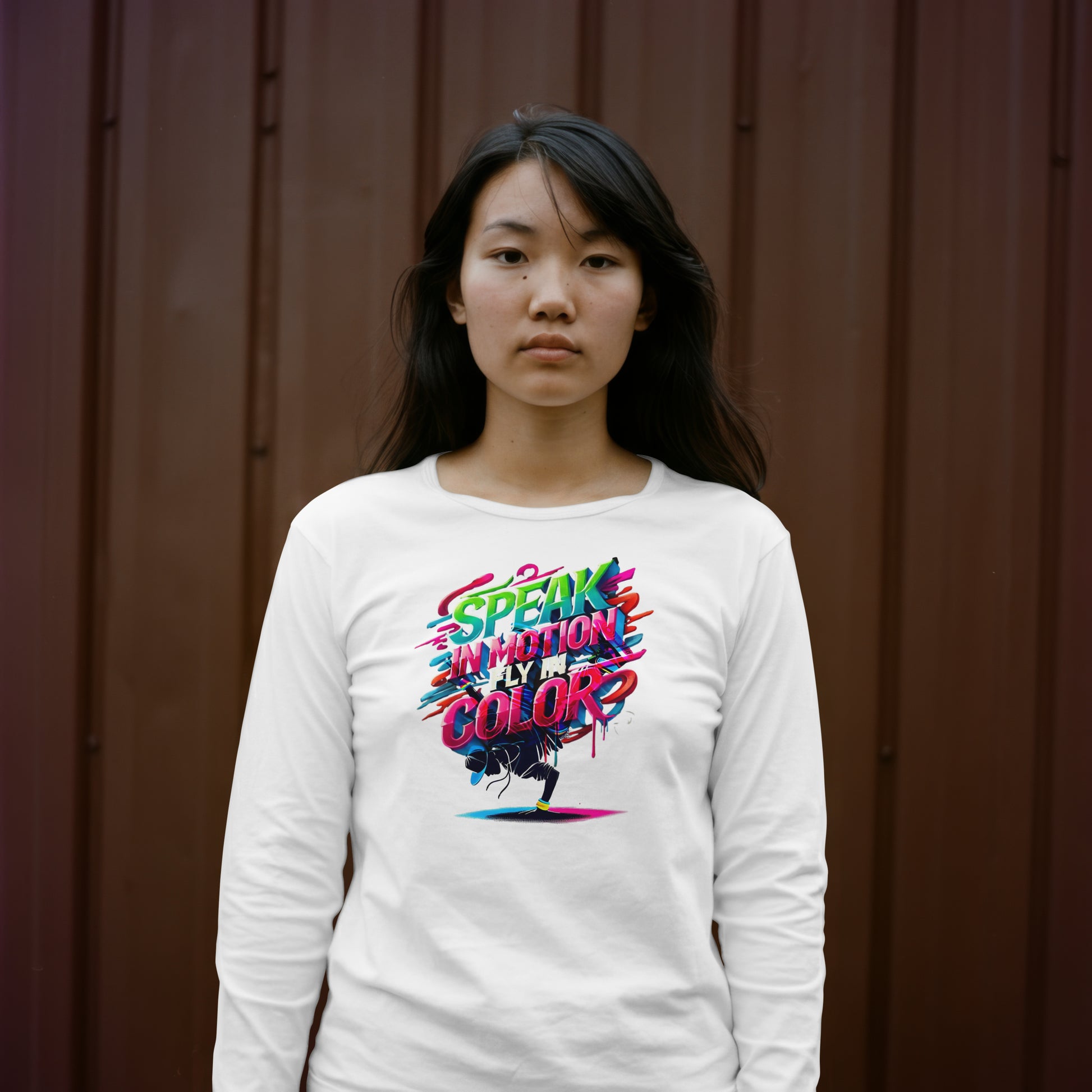 Electric Silence Sweatshirt - Urban Art Wear, Vibrant Design with Energetic Style