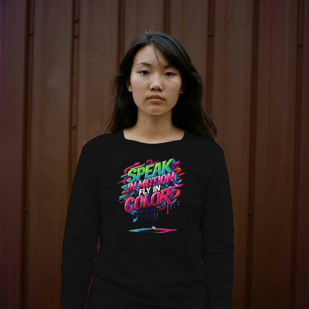 Electric Silence Sweatshirt - Urban Art Wear, Vibrant Design with Energetic Style