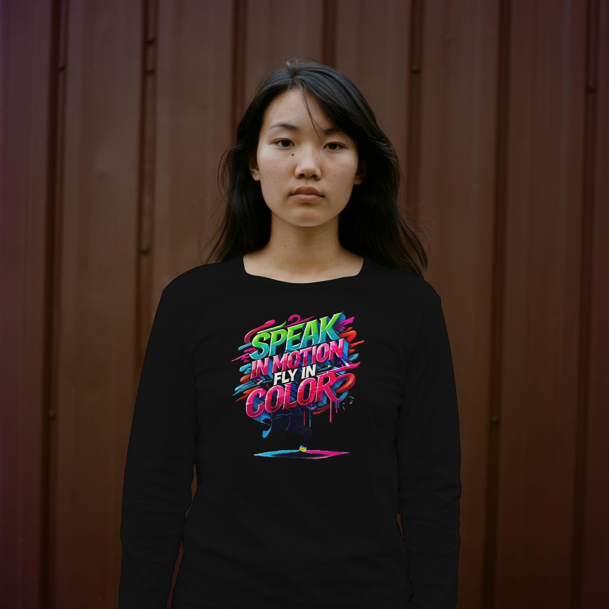 Electric Silence Sweatshirt - Urban Art Wear, Vibrant Design with Energetic Style